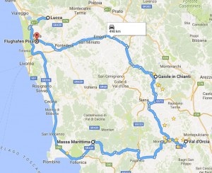best of Tuscany - itinerary
