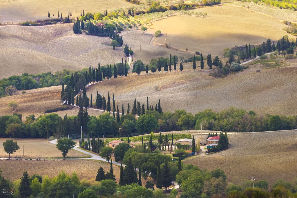 scenic drive Tuscany