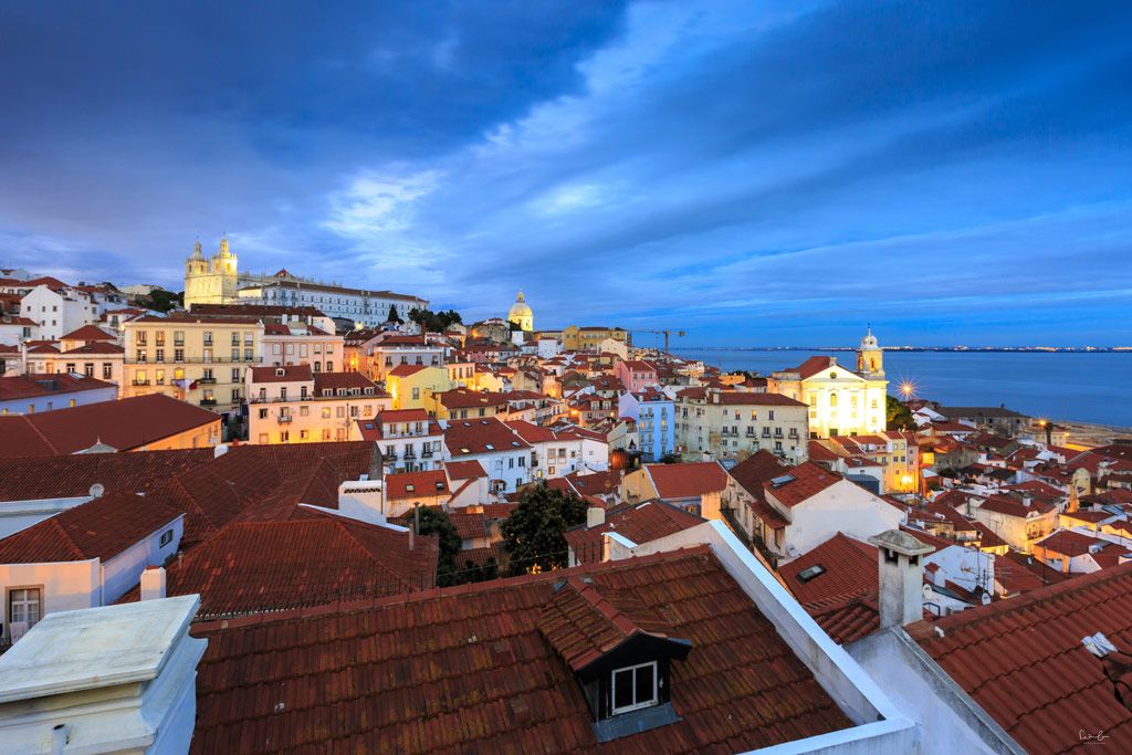 Blue hour in Lisbon