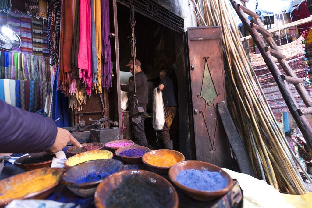 Souks Marrakech Teinturiers