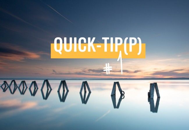 Quick-Tipp #1: Fokussieren und neu komponieren