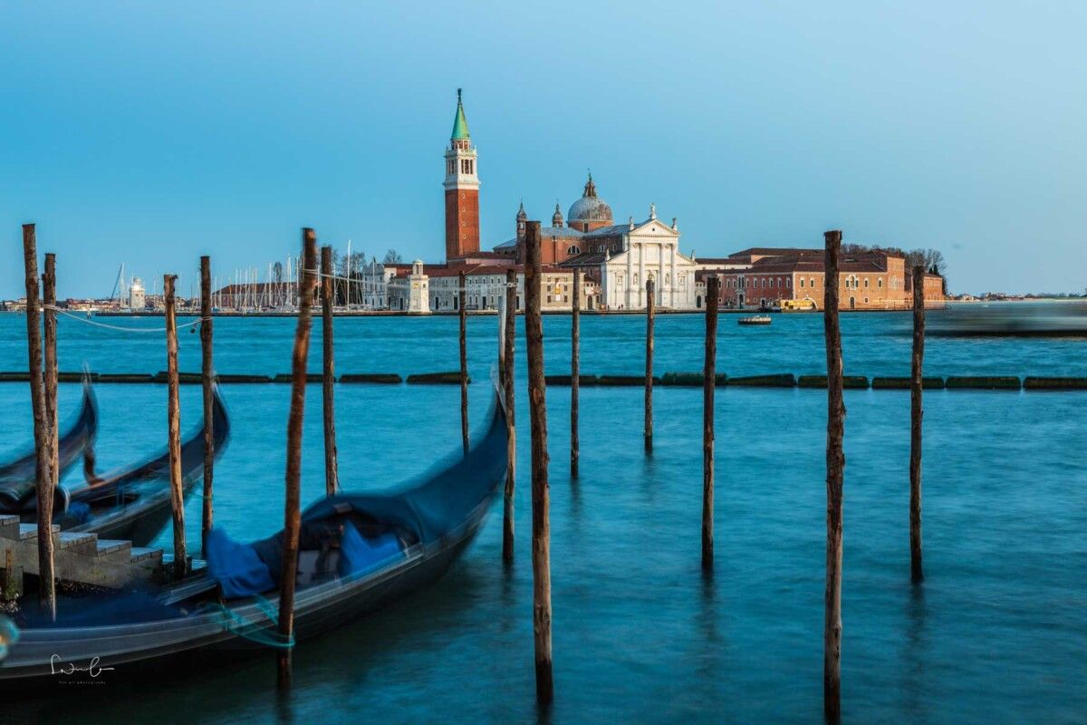 Venedig Gondeln mit ND Filter Dynamik