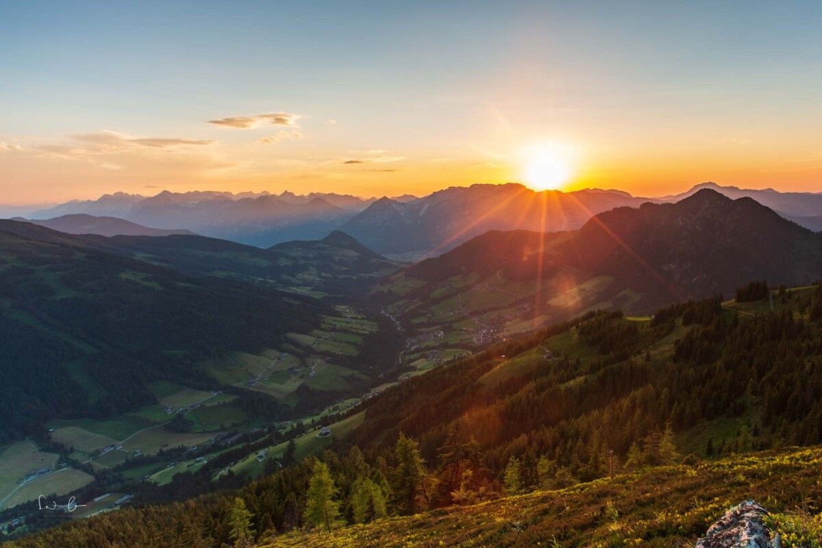 Sonnenuntergang mit Verlaufsfilter