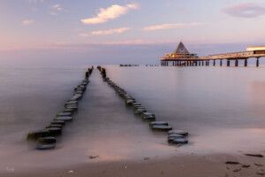 Seebrücke in Usedom mit Langzeitbelichtung fotografiert