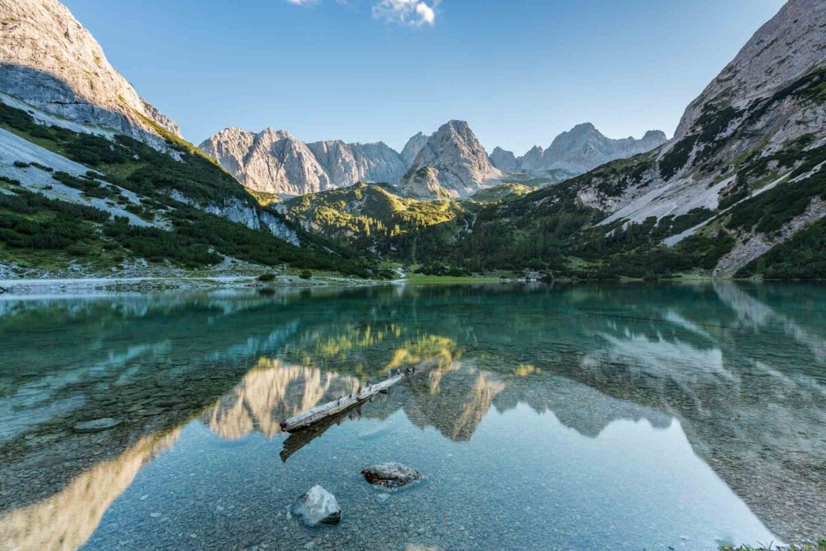 Der Seebensee mit 16 mm Weitwinkel