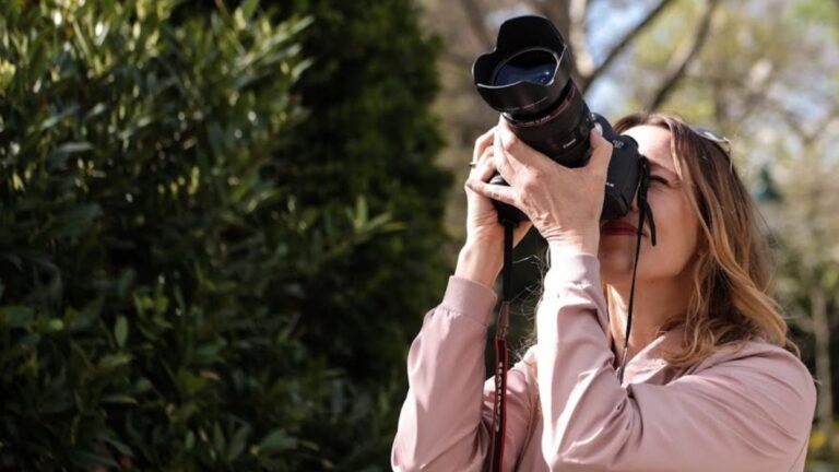 Nicola beim Fotografieren