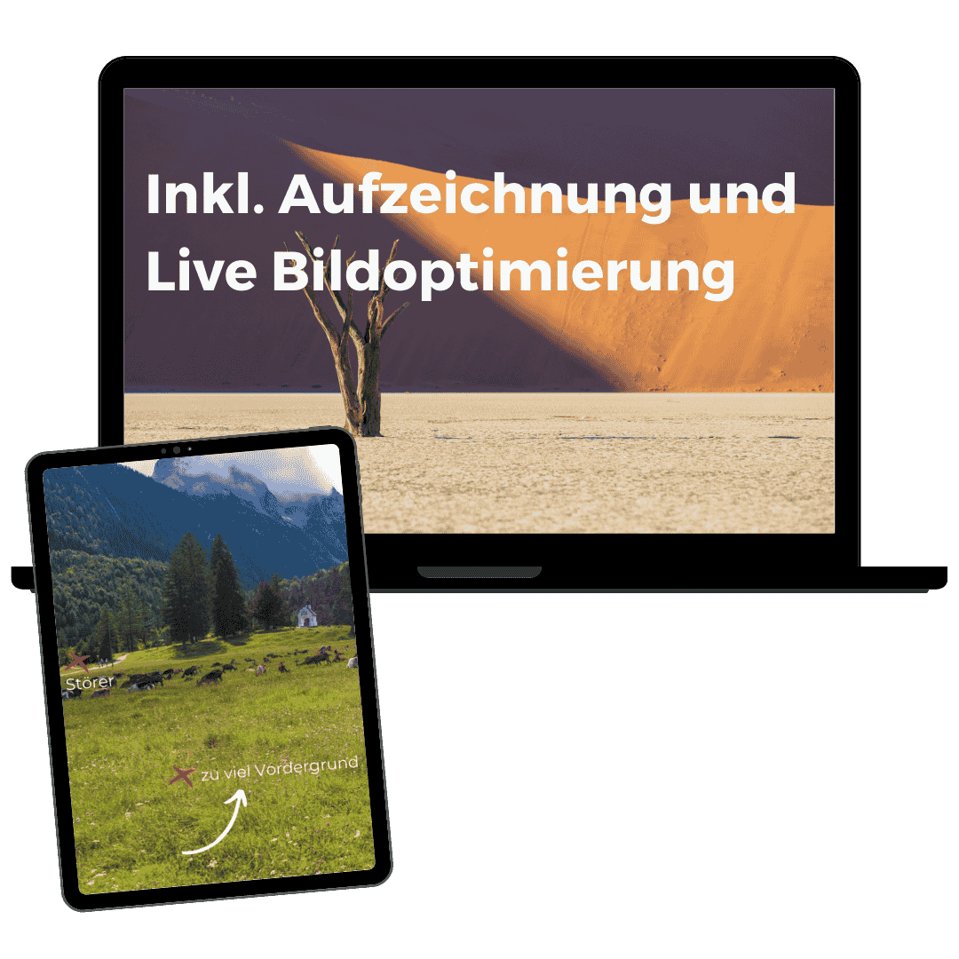 mockup mit Beschriftung inkl. Aufzeichnung und Live Bildoptimierung