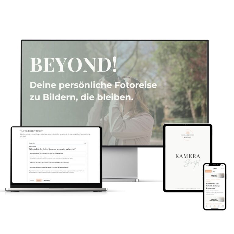 Mockup Beyond Fotokursprogramm für Hobbyfotografen