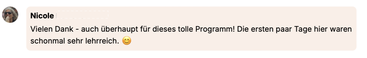 Beyond Feedback von Teilnehmer