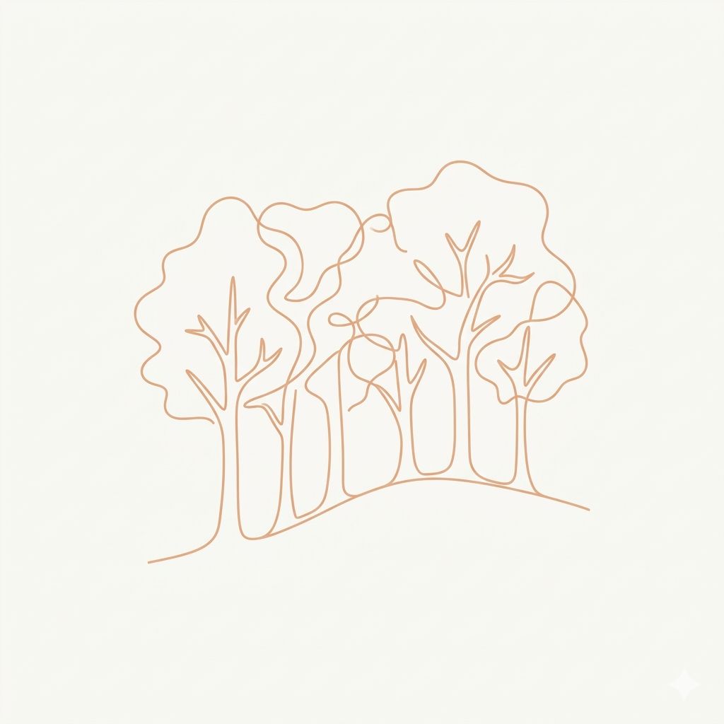 Illustration von bäumen