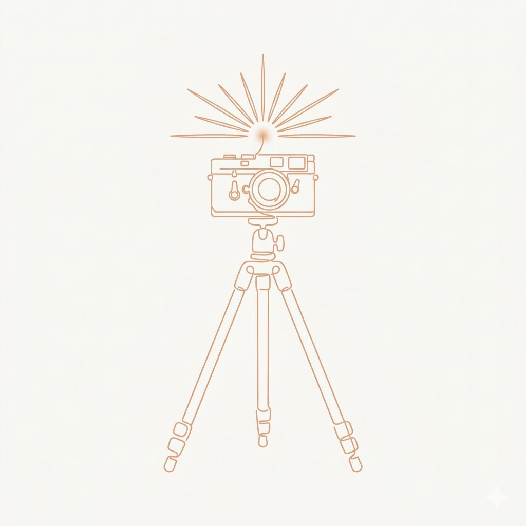 Illustration Kamera auf Stativ