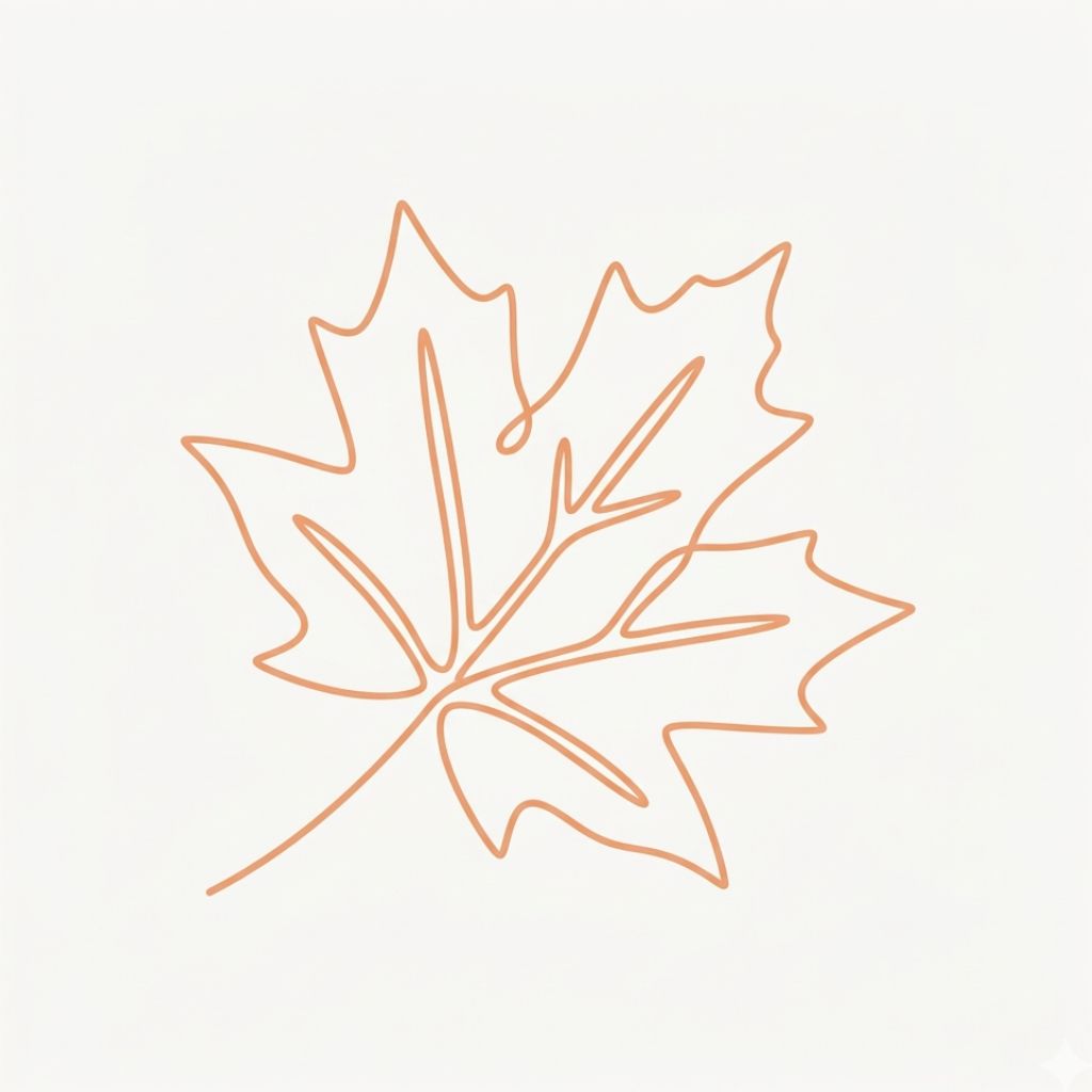 illustration Herbst blatt