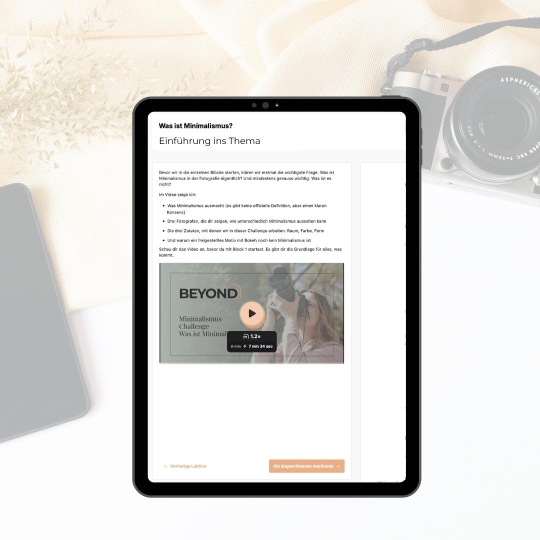 Beyond Praxiskurs Mockup